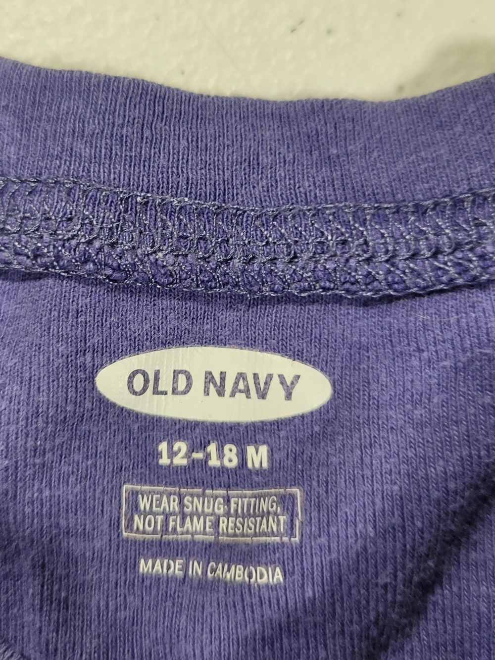 Old Navy Purple Short Sleeve Tee with Woodland & Mythical Animal Line Art - Picture 2 of 3